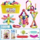 100 set [solid color ball] storage box / 25-36-42-64