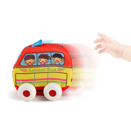 New Cartoon Fabric Toy Cars for Kids (Washable)