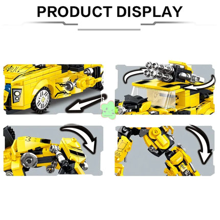 2024 2-in-1 Transforming Robot Building Set for Kids