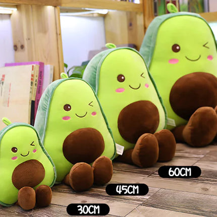 Cute Avocado Plush Toy Doll for Bed - Large Pillow