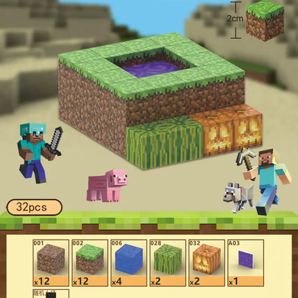 2023 New Minecraft Magnetic Building Blocks Set