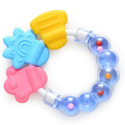 Baby Rattle Teether Silicone Chew Toys for Infants