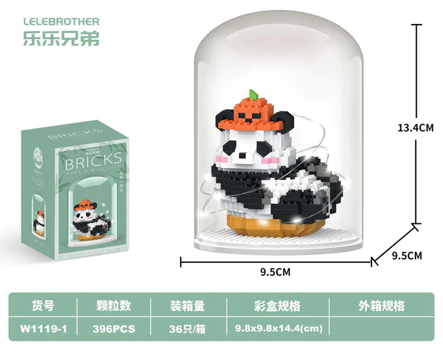 Chinese Panda Building Blocks Compatible with LEGO