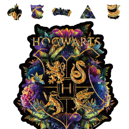 Crafthub Harry Potter Wooden Puzzles for Adults – A3 Size with 201 Pieces Wood Puzzles – Fine Oddities – Jigsaw Puzzles with Unique Shapes – 10.8" x 13"