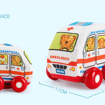 New Cartoon Fabric Toy Cars for Kids (Washable)