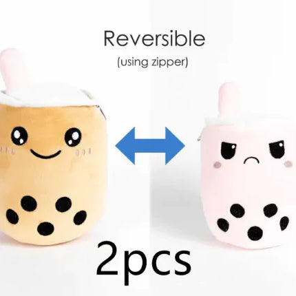 Cute And Cute Turn Over Milk Tea Cup Doll Pillow Plush Toy