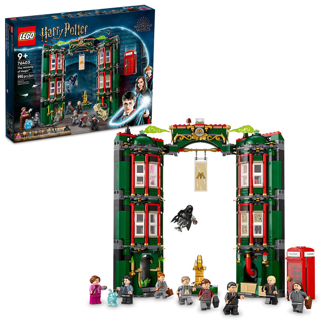 LEGO Harry Potter The Ministry of Magic Building Toy 76403 Large Modular Building Set with 12 Minifigures Harry Potter Gift Idea for Kids Boys Girls Age 9+ Collectible Wizarding World Buildking Kit