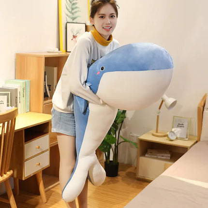 Plush Whale and Shark Doll Sleep Pillow Toy