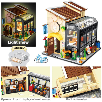 Urban Lighting Flower Shop Assembly Model Kit
