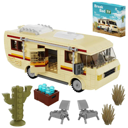 BuildMoc Breaking Bad RV Car Pinkman Building Blocks Set