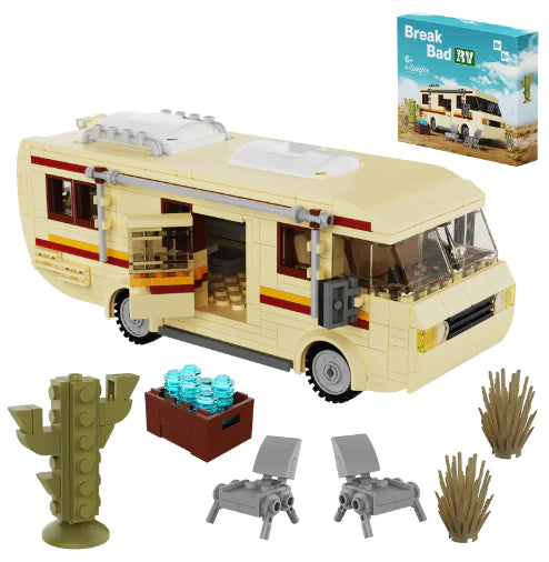 BuildMoc Breaking Bad RV Car Pinkman Building Blocks Set
