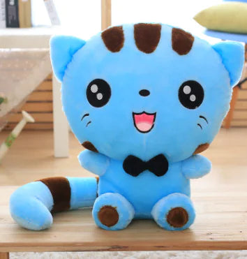 Plush Toy Big Face Cat Doll and Pillow