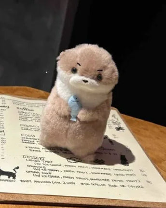 Cute Little Otter Stuffed Fish Doll