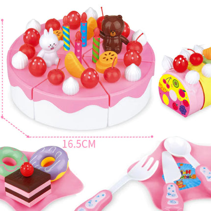 Kids Fruit Cutting Toy Set for Pretend Play Kitchen