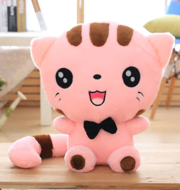 Plush Toy Big Face Cat Doll and Pillow