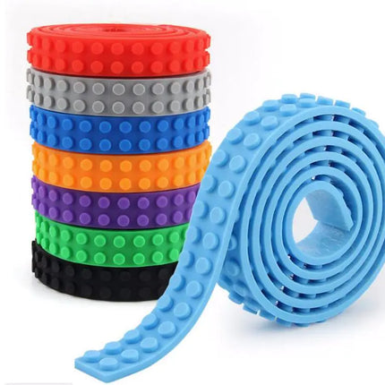 Silicone Building Brick Strips for Toy Construction