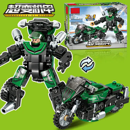 Transforming Robot Compatible with LEGO Building Blocks