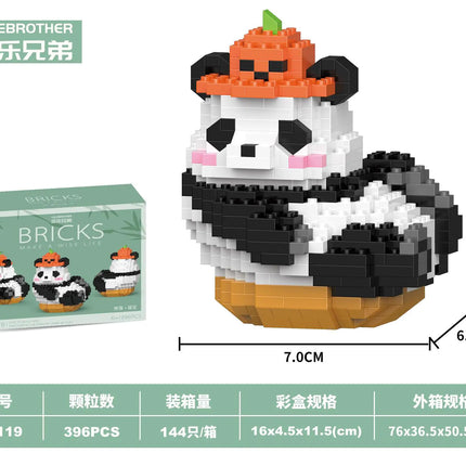 Chinese Panda Building Blocks Compatible with LEGO
