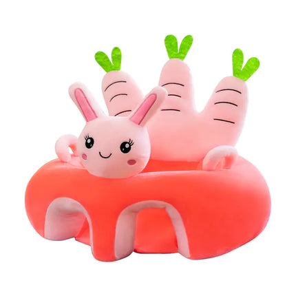 Cartoon Baby Learning Seat with Doll Plush Toy
