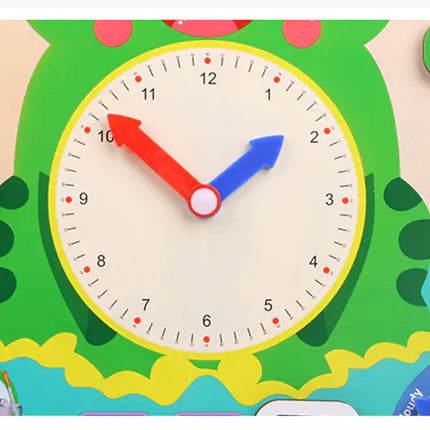 7-in-1 Standing Weather Calendar Clock for Kids