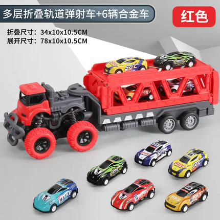 Large Transforming Truck with Storage for Boys' Toys
