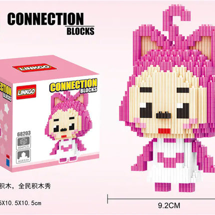 Connecting Brick Cartoon Model Building Toy Gift