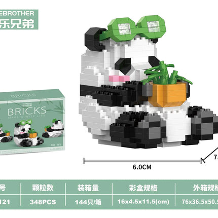 Chinese Panda Building Blocks Compatible with LEGO