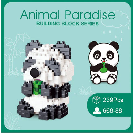 Cute Animal Mini Building Blocks DIY Puzzle Set