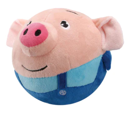 Superman Jumping Ball Plush Jumping Pig Toy
