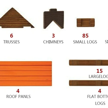 Creative Wooden Building Blocks - Tree*Haus 165PCS Set