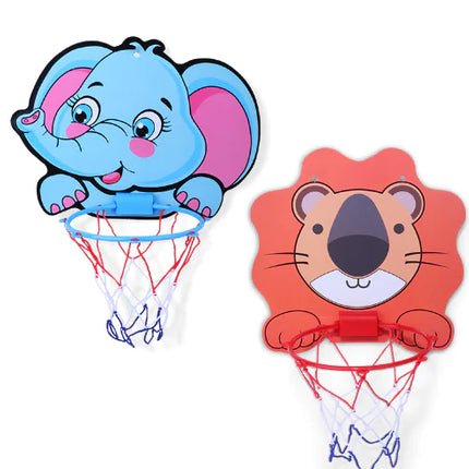 Wall-Mounted Indoor Basketball Hoop for Kids