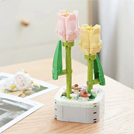 Building Block Flower Pot Set