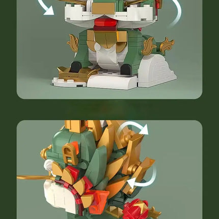 Building Blocks Ornament Doll for Blessings and Wealth