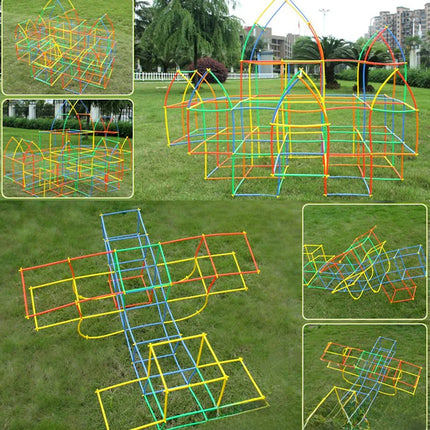 4D Space Straw Building Blocks for Creative Play