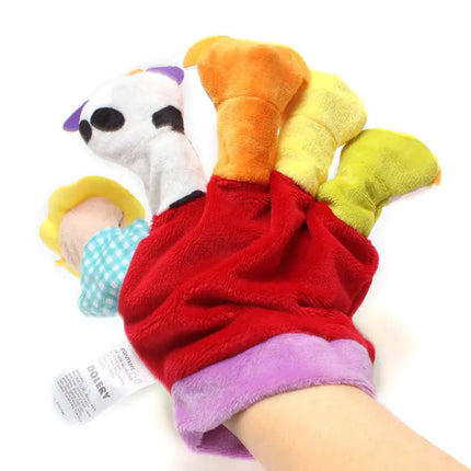 Cartoon Animal Finger Doll Rattle for Early Education