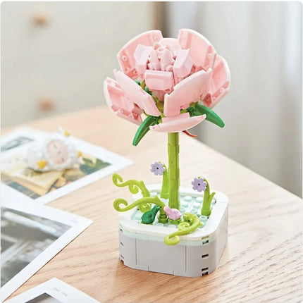 Building Block Flower Pot Set
