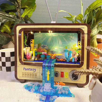 Retro TV Building Blocks for Kids' Creative Play