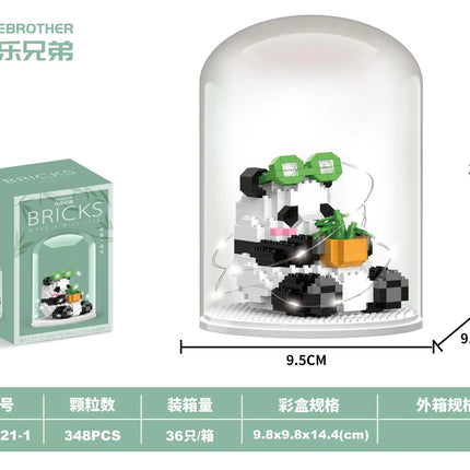 Chinese Panda Building Blocks Compatible with LEGO