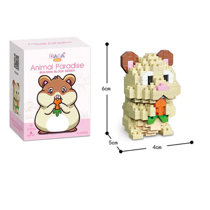 Cute Animal Mini Building Blocks DIY Puzzle Set