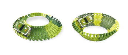 Electric Track Roller Coaster Toy with Dinosaur Cars