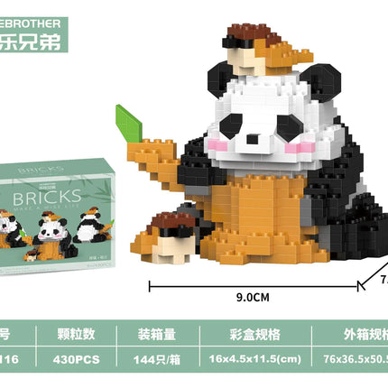 Chinese Panda Building Blocks Compatible with LEGO