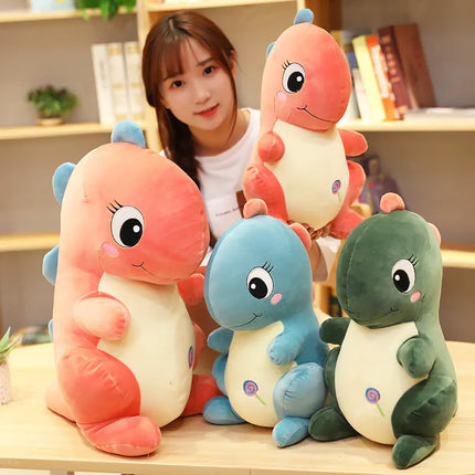 Cute Plush Dinosaur Doll for Girls' Birthday Gift
