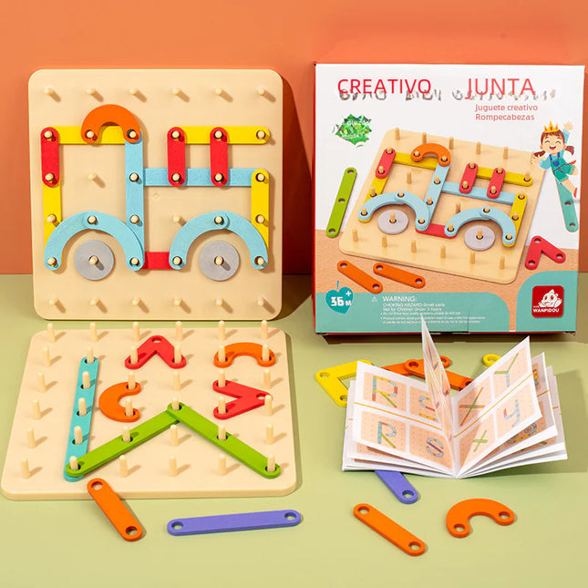 Montessori Educational Letter and Number Building Blocks