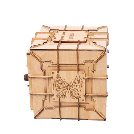 Wooden Building Blocks Treasure Box Puzzle Toy Set