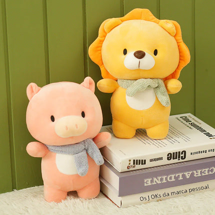 Blue and White Plush Doll 7-Inch Grab Machine Toy