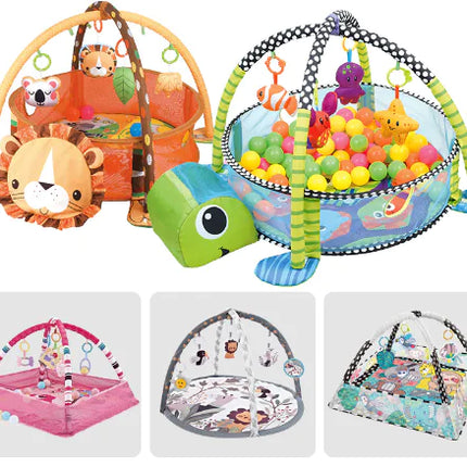 Baby Play Gym with Ocean Balls and Activity Fence