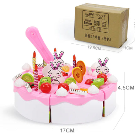 Kids Fruit Cutting Toy Set for Pretend Play Kitchen