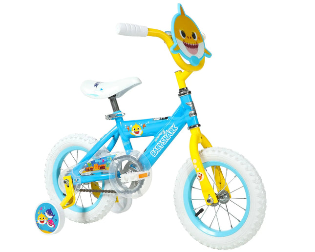 Dynacraft Baby Shark 12" Kids Bike - Playful Design Sturdy Build Easy Assembly - Ideal for Learning Riders