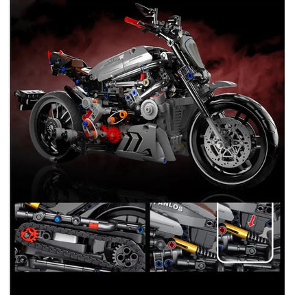 Children's Motorcycle Building Block Ornament