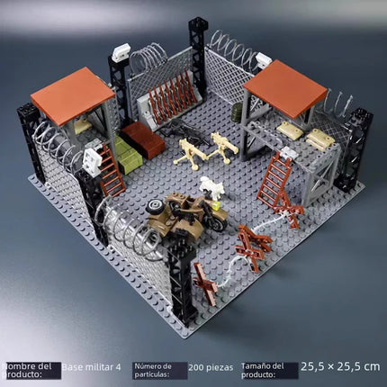 LEGO-Compatible WWII Military Base Building Set